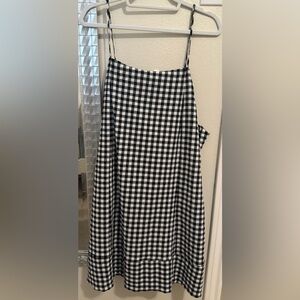 Anthropologie Women’s Black and White Gingham Dress Size XL